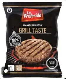 HAMBURGUESA GRILL TASTE 100G